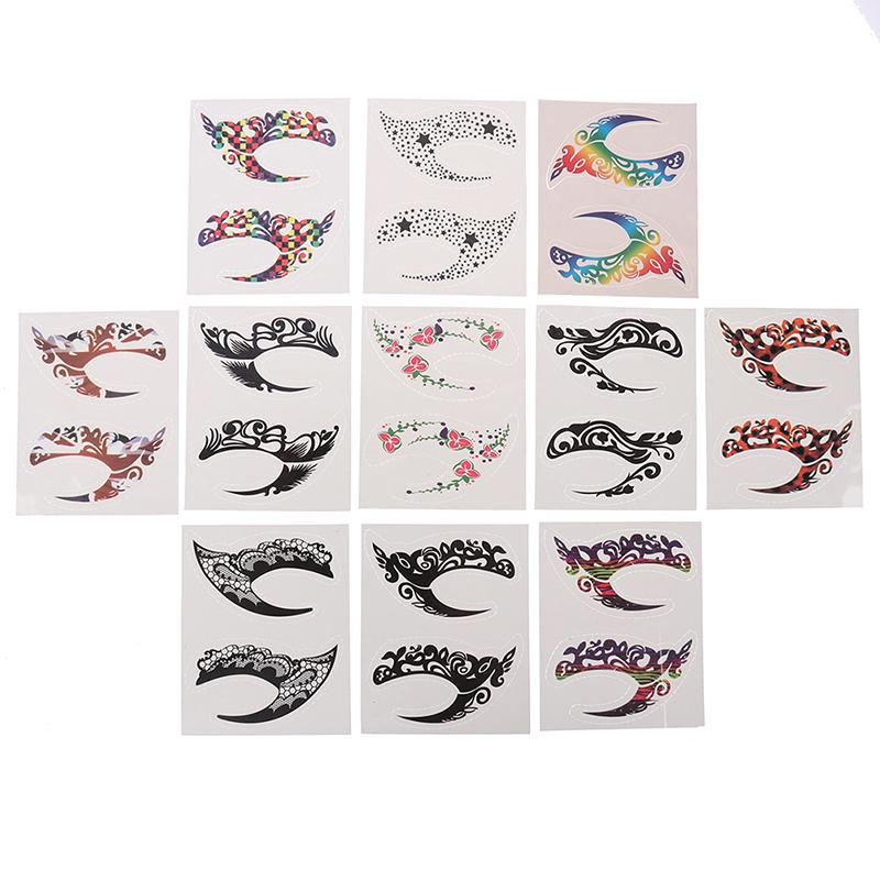 Cadılar Bayramı Makyaj Göz Geçici Dövme Yüz Yüz Transferi Etiket Güzellik Kaynağı