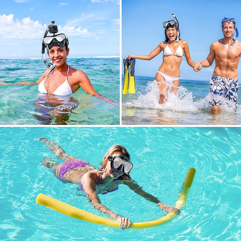 New GoPro Mount, Adjustable Viewing Angle, Floating Diving Mask, Diving Goggles, Respirator, Four-piece Set of Swimming Equipment
