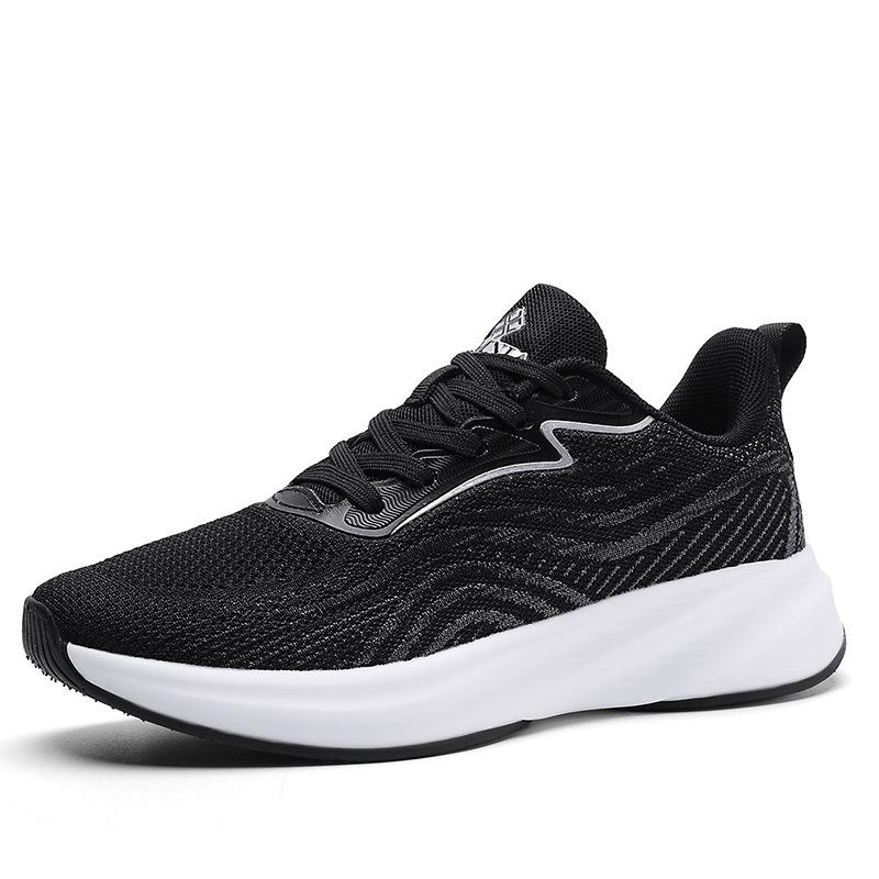 2025 Spring New Professional Running Shoes Men's and Women's Breathable Flying Weave Mesh Lightweight Non-slip Student Physical Training Sneakers