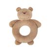 DEIGO (Deego) Rattle, Baby Shower Gift, Ring Rattle, Moobear Brown #5700