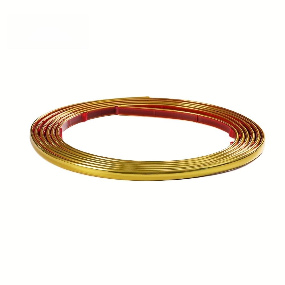 1 Stück/2 Stück Wanddekor Linie, Europäisches Selbstklebendes Licht Luxus Zierleiste, PVC-Material, Nichtmetallisch, Für Wand Glas Schrank Wand Etc