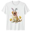 Labrador Retriever Dog Wearing Bunny Unisexs TShirt Labrador Retriever