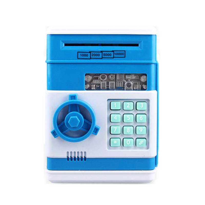Electronic Creative Gift Automatic ATM Safe Cash Coin Money Saving Boxes Coin Piggy Bank for Kids