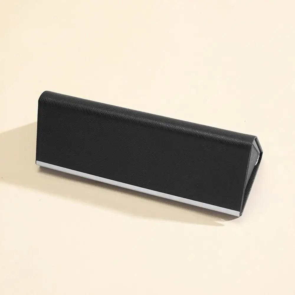 Durable Magnetic Buckle Eyeglasses Case Portable PU Leather Eyewear Protective Case Flocking Inside Lightweight Sunglasses Box