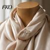 Strong Buckle Badge Brooch Pin, 3D Bow Design with Imitation Pearl, Long-lasting Pin for Coats Shirts Bags Accessories