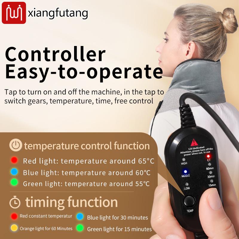 Red Light Bead Heated Neck Gaiter Relieves Cervical Soreness Discomfort Shoulder Muscle Stiffness Suitable For Neck Massager