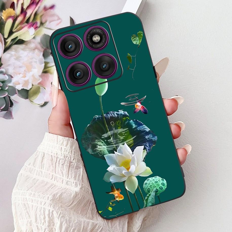 For Motorola Moto Edge 60 Pro 2025 Case Fashion Flower Bowknot Soft Silicone Back Cover For Moto Edge 60 Fusion Edge60 60s Coque