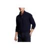 Polo Ralph Lauren FW22 Solid Color Casual Micro Logo Knit Long Sleeve Polo Shirt Men tops Navy-Blue MNPOKNI16822502-410