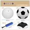 Active Island Signierter Ball Fußball Gedenkbotschaft Luftpumpe mit Sockel a511 (Schwarz und Weiß, Nein. 3)