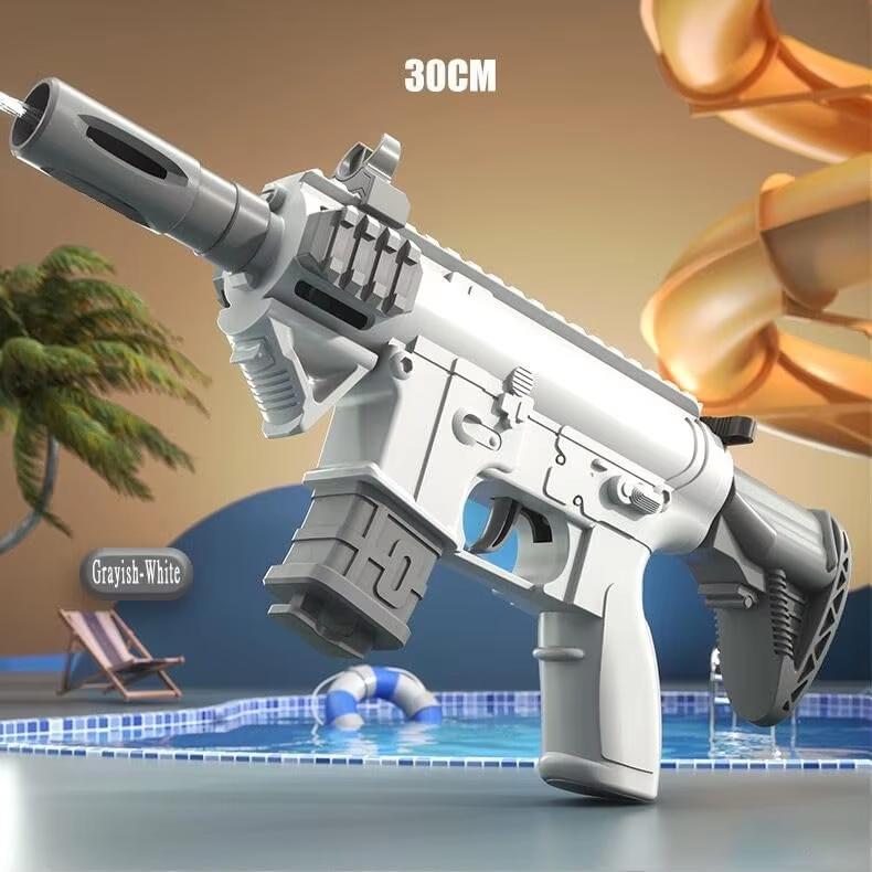 Electric Water Gun Automatic Water Suction Guns LED Shooting Pistol Watergun Outdoor Games Water Pool Beach Toy for Children Boy