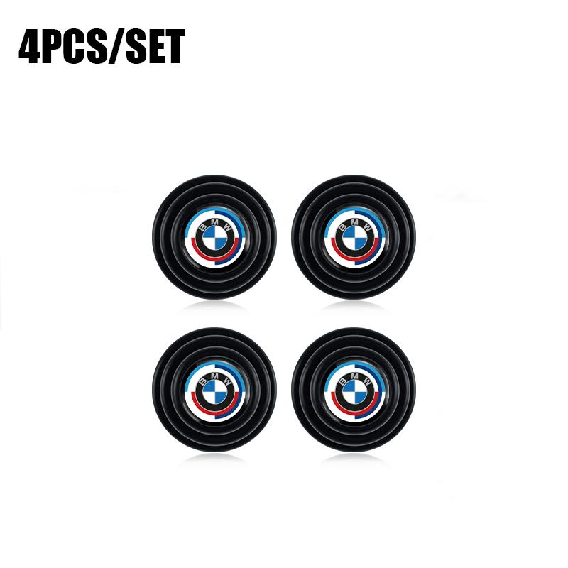 SHEJ3 4/12Pcs Soundproof Silicone Pad Car Styling Door Crash Pad Stickers For BMW G80 G06 G07 G42 G14 G15 G16 F82 F20 F21 F83 M2 M3 M4