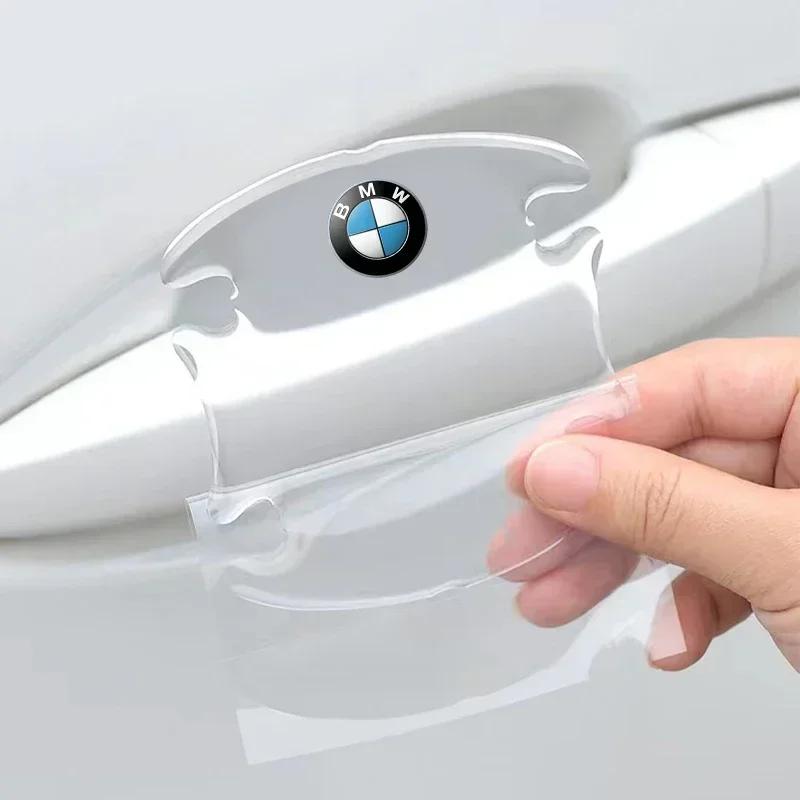 TPU Car Transparent Door Bowl Handle Protective Film Sticker For BMW E46 E90 E60 F30 F10 E39 E36 F20 G30 G20 E87 E92 E91 E30 F11