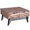 Day and Night - Day and Night Coffee Table with 4 Drawers In Recycled Teak Wood