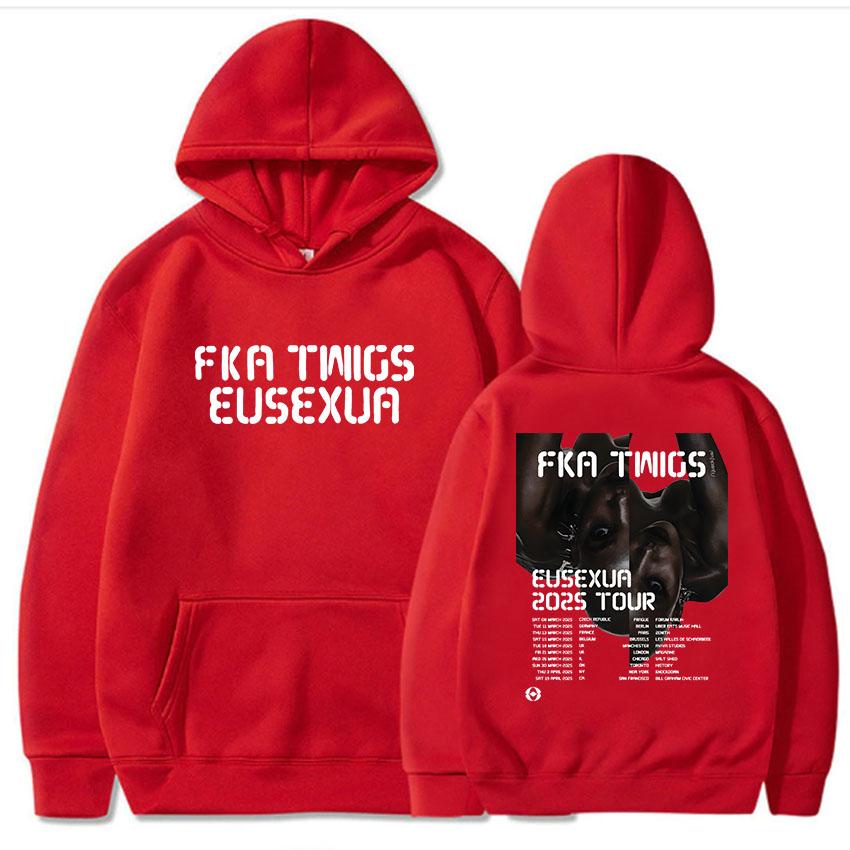 FKA Twigs Eusexua Tour Felpe con Cappuccio Manica Lunga con Cappuccio Felpe da Donna Streetwear Unisex Comode Sudaderas Stampa
