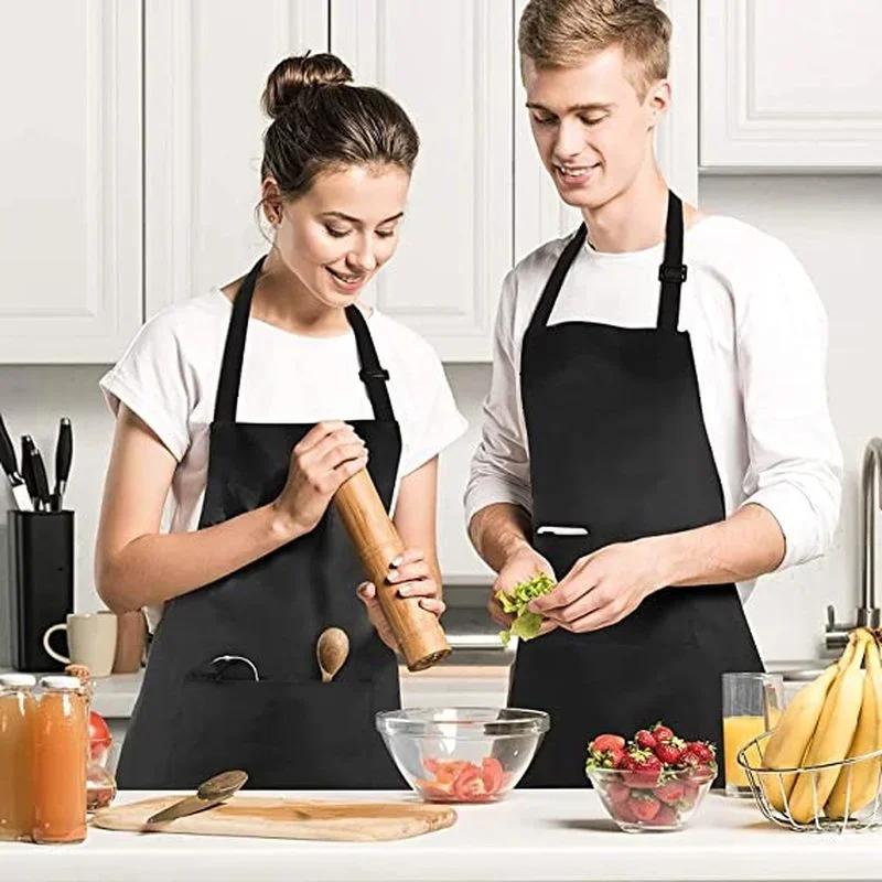 Kitchen Apron Barista Bartender Chef BBQ Hairdressing Cooking Apron Catering Uniform Anti-Dirty Overalls Kitchen Accessories