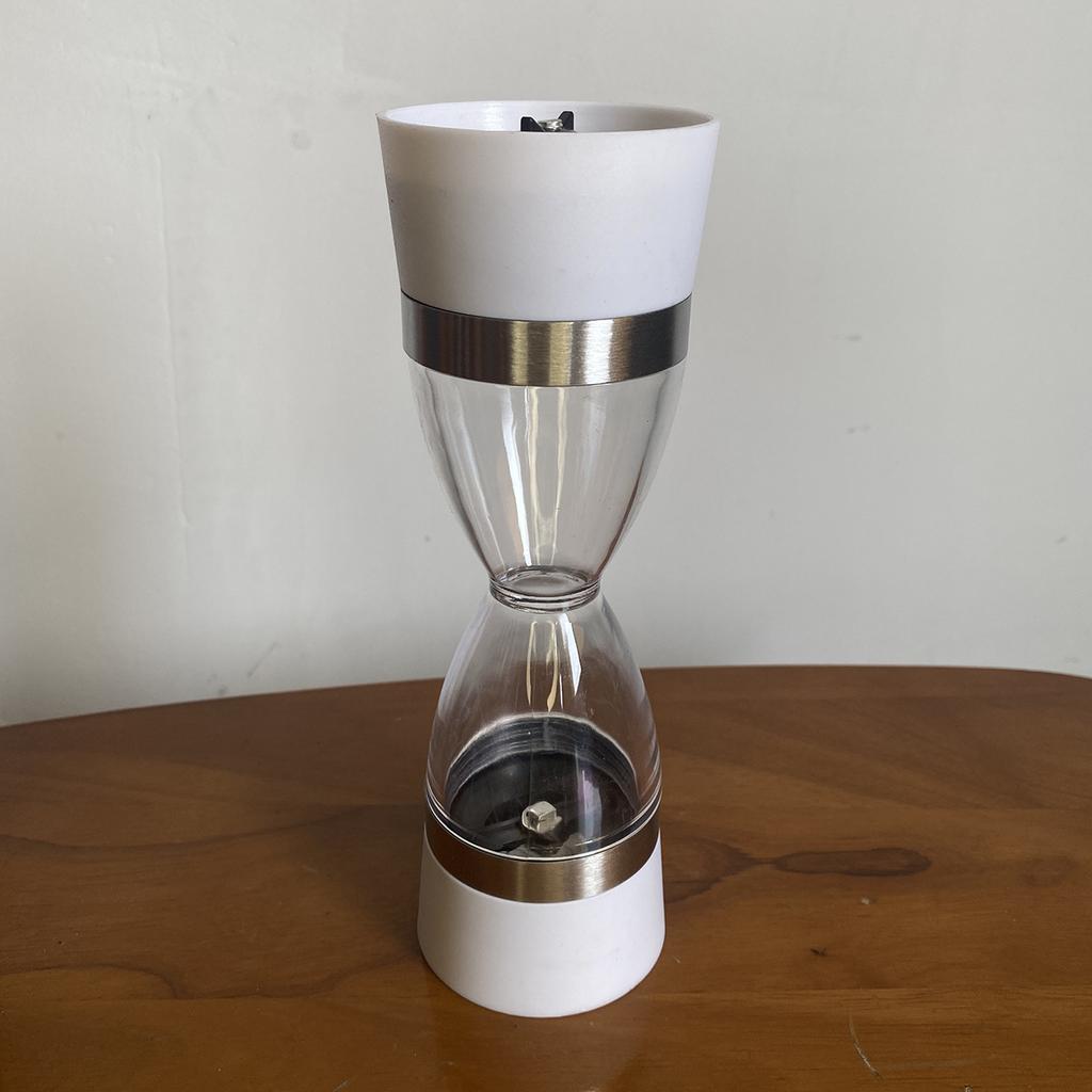 2'si 1 Arada Kum Saati Şeklinde Manuel Tuz Biber Öğütücü Baharat Öğütücü Biberlik Tuz ve Biber Öğütücü Mutfak Aletleri Pişirme Aracı