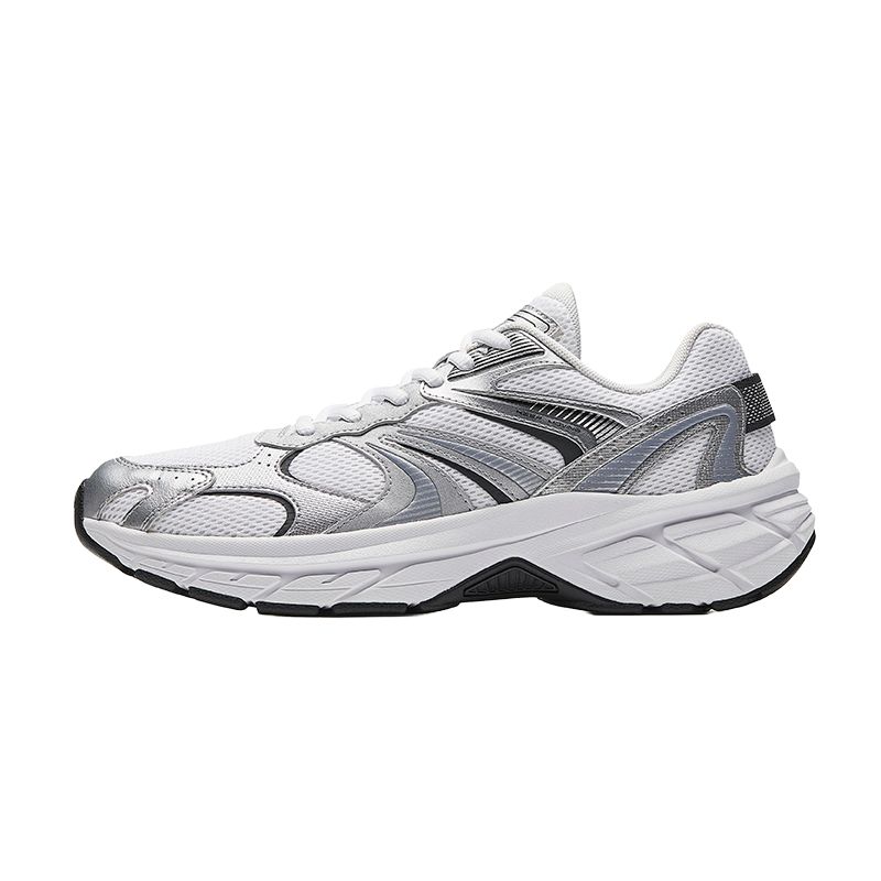 

New Anta Abrasion Resistant Shock Absorbers Low top Casual Running Shoes Men s White Silver 912545597-1 43
