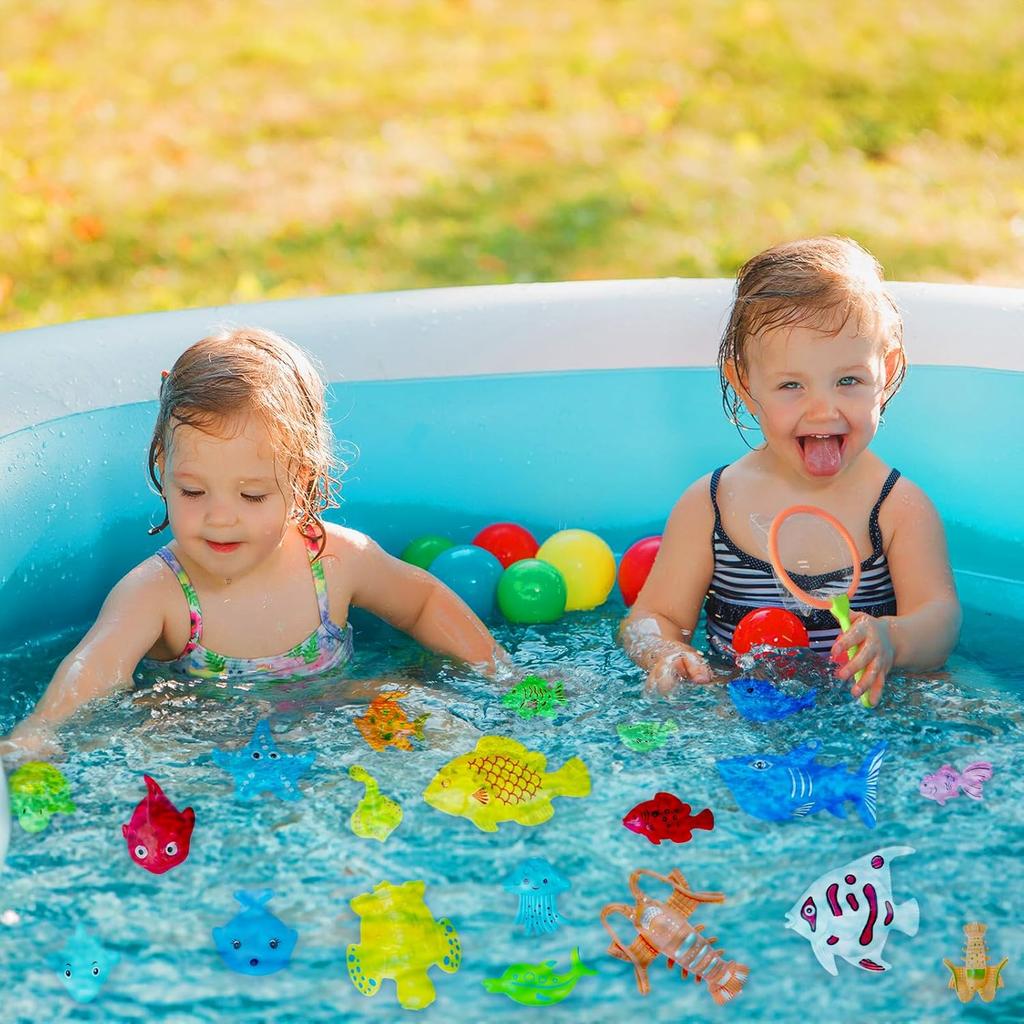 Children Bathtub Fishing Toy Swimming Bathing Pool Water Floating Fish Toy Parent-child Interactive Toys Game Children Toys New