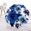 1pc Blue Floral Print Automatic Folding Umbrella, Portable Collapsible Design, 8-Rib Iron Frame, Outdoor Accessory Yy250905093