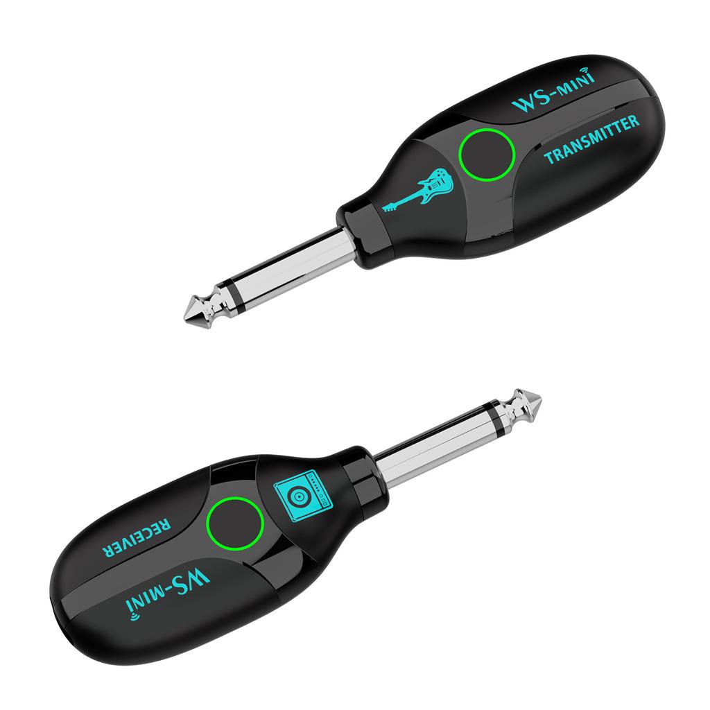 2,4G bezdrátový kytarový systém 48K/16bit přenos v reálném čase, dobíjecí 4 kanály nejsou vyžadovány