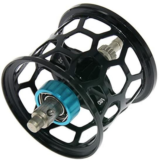 

Shimano Calcutta Conquest 50 50S 51 51S Bait Finesse Spool Shallow Spool Custom Spool Bait [Seiran Lure] (Black, Finesse)