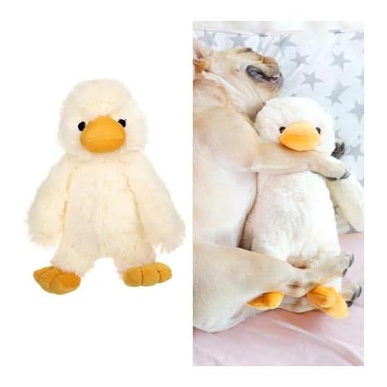 Duck Body Pillow, Stuffed Animal, Chew Toy, Cute, Makes Sound, 1 Piece Toy, Dog, Fluffy, Soft, Washable, Durable, Safe, Chew and Play, Relieve