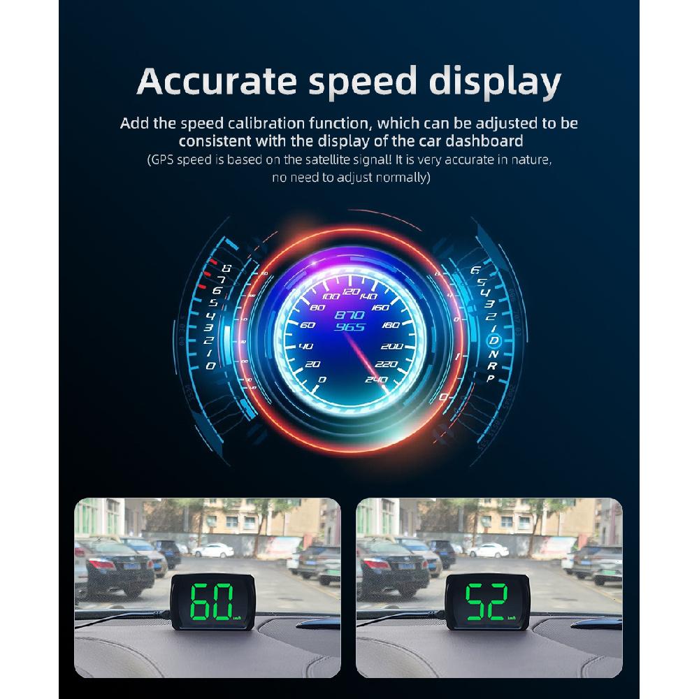 Universal HUD GPS Projection Display Speedometer Digital Car Speedometer Speed Meter In Miles Per Hour