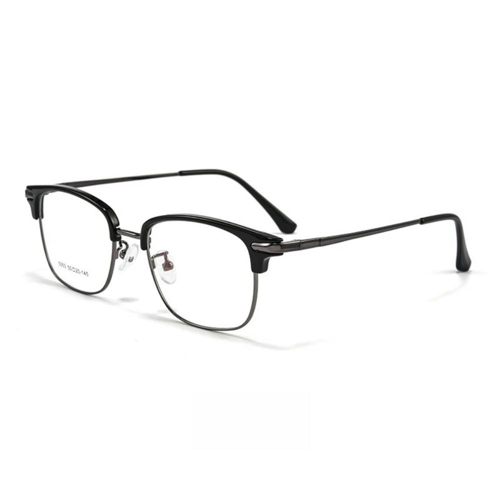 YIMARUILI Handsome Optical Prescription Men's Glasses Blue Light Blocking Reading Progressive Eyeglasses Big size Eyewear 5053WX
