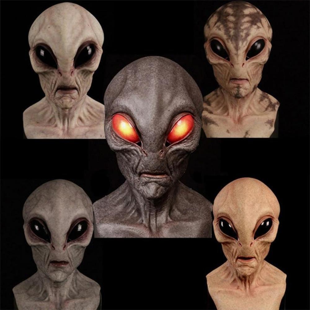 Halloween Alien Scary Mask Horrible Alien Supersoft Mask Horror Mask Creepy Party Funny Cosplay Prop Masks Decoration Props
