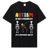 Autism It's Not A Disability Funny Skeleton Autism Awareness T-shirt Aesthetic Neurodivergent Tee Shirt Social Worker Top