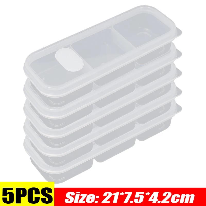 Refrigerator Freezing Organizer Square Storage Box Reusable Food Container Fruit Vegetables Storage Box Kitchen Storage Supplies
