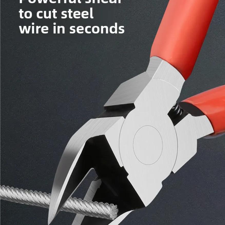 Sharp Diagonal Nozzle Pliers Electronic Cutting Tool for Plastic Gate Metal Wire Cable Precision Flush Cutter for DIY Repair