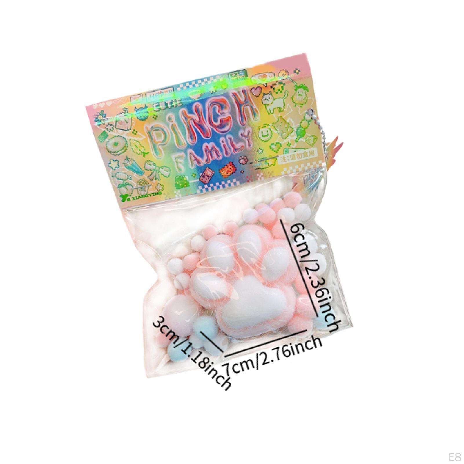 Мягкая игрушка «Кошачья лапка» Новинка для вечеринок Небьющаяся Милая Форма Фиджет синий — фото 10