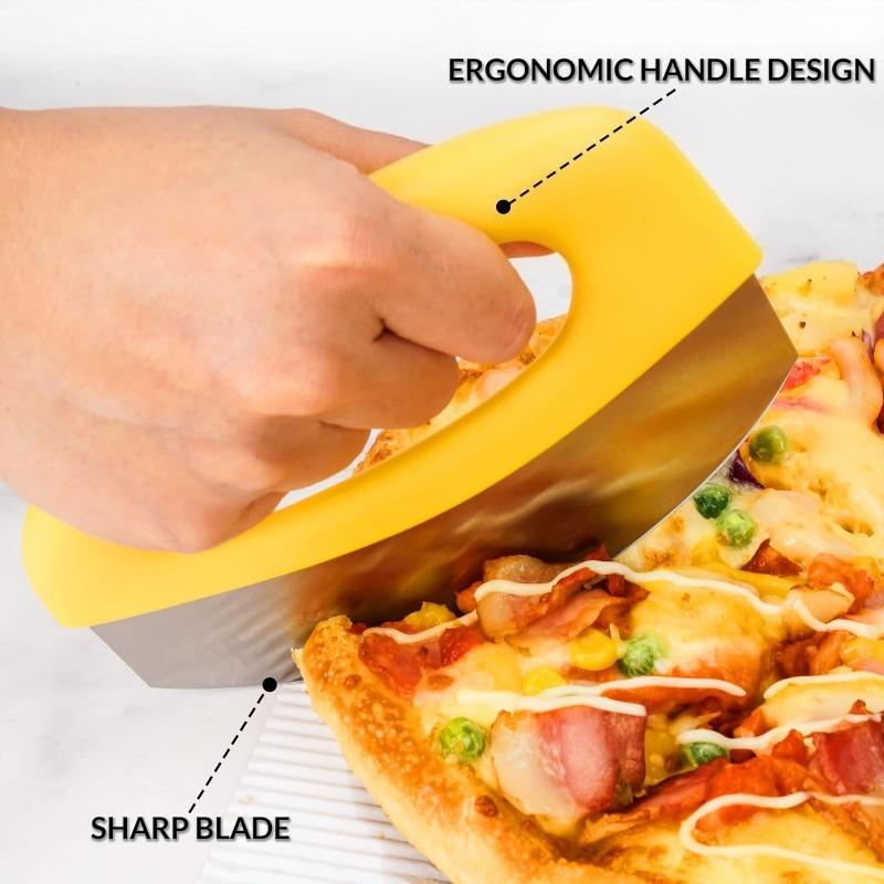 Stainless Steel Cutting Knife, Multifunctional Slicing Knife, Baking Tool, Easy To Clean, Seat Belt Cover Pizza Knife