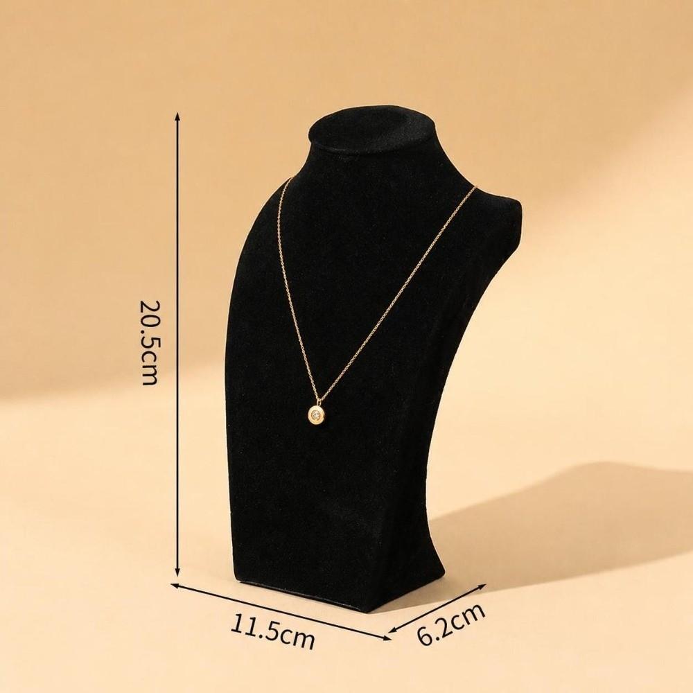Human Shape Necklace Display Stand Velvet Cloth Ornament Holder Jewelry Show Rack  Home Showcase