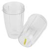 2Pcs Juicer Cup Transparent Mug Replacement Food Blender Accessory Fit for 600W 900W