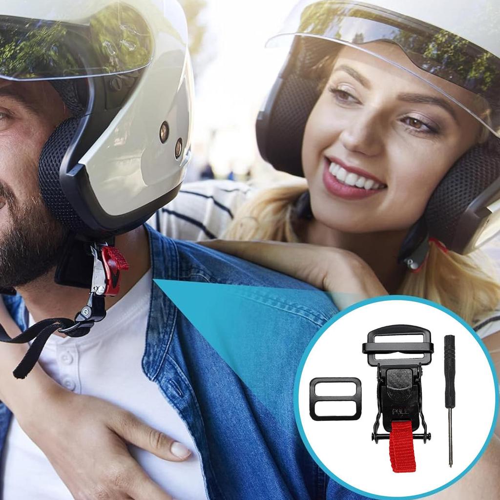 Motorcycle Helmets Quick Release Buckle Kit Double D Safe Quick Release Clip Helmets Accessories Fast Buckle Straps With Clips