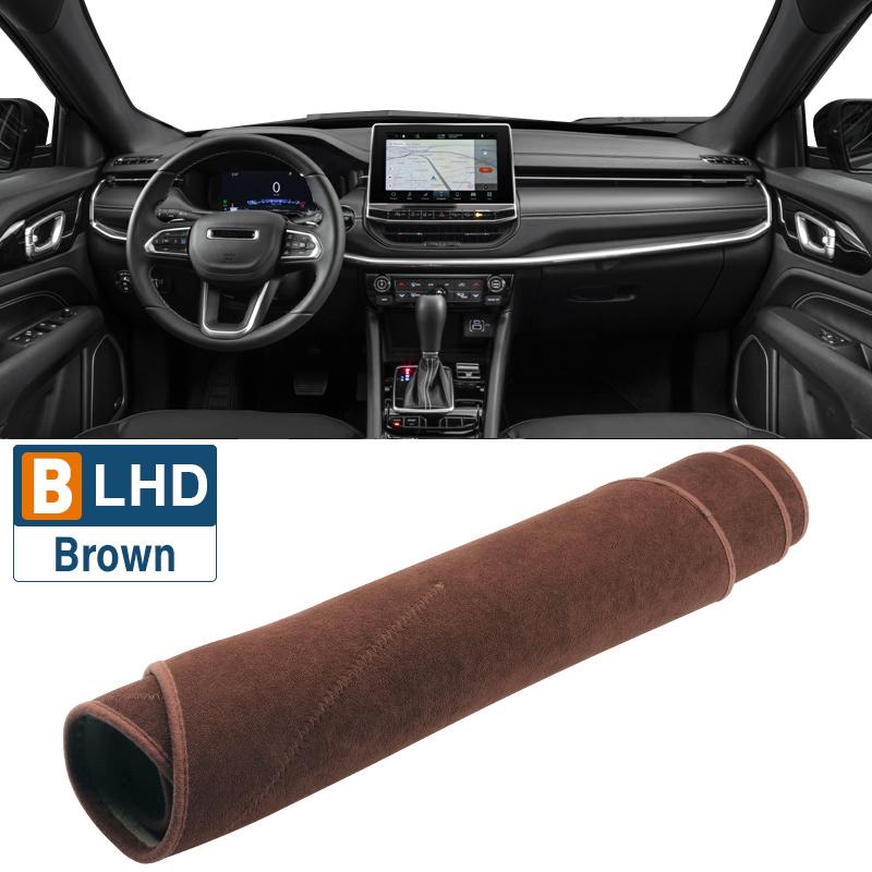 Für Jeep Compass 2024 2024 2024 2024 E-Hybrid Auto Armaturenbrett Abdeckung Sonnenschutz Anti-UV Teppiche Hülle Rutschfeste Matten