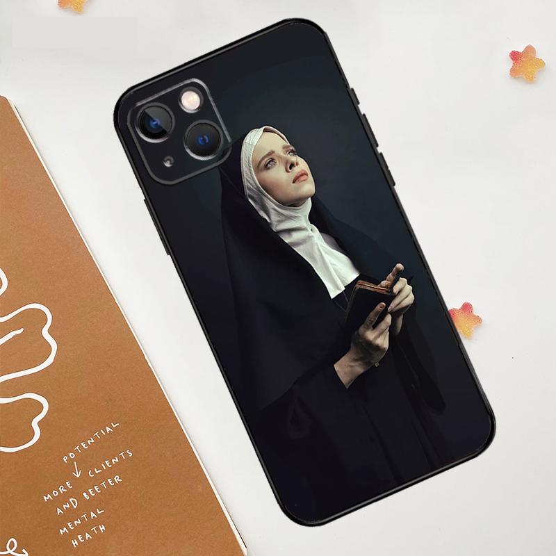 Jesus Nun Sister Case For Apple iPhone 16 15 14 13 11 12 Pro Max Mini XR 15 16 Plus 16e Protective Cover