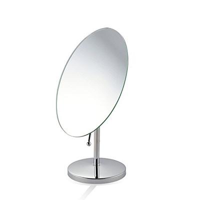 Tabletop Mirror, Stylish Makeup Mirror with Adjustable Angle, 1:1 Magnification (Oval)