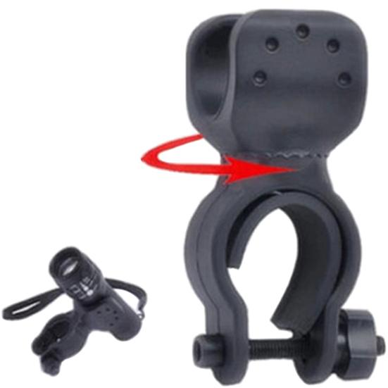 360-Grad-Fahrrad-LED-Taschenlampenhalterung für Fahrrad-Taschenlampen-Clip-Klemme