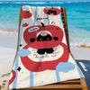 Cartoon Black Cat Cute Towel Quick Drying Beach Towels Are Suitable For Swimming Pools Camping Yoga And The Gym