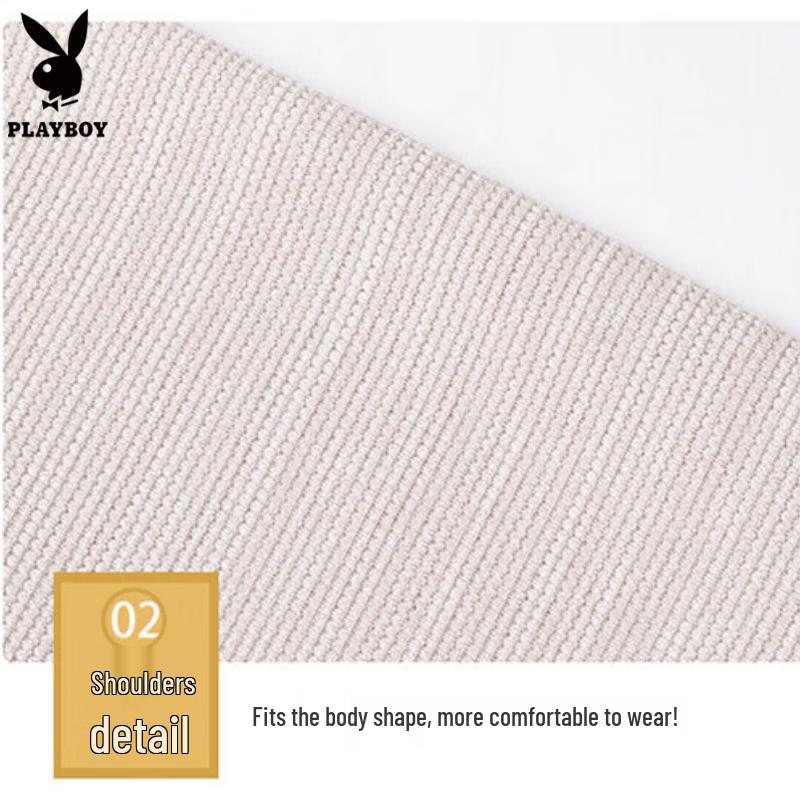 PLAYBOY Camisa Polo Transpirable de Media Cremallera para Hombre
