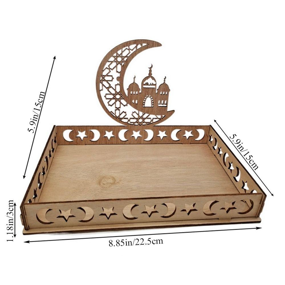 Star Eid Mubarak Cake Display Ramadan Home Decoration Party Supplies Food Tray Ornament Food Holder