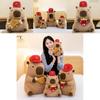 Plush Capybara Water Piglet Toy With Hamburger Hat For Kids And Collectors