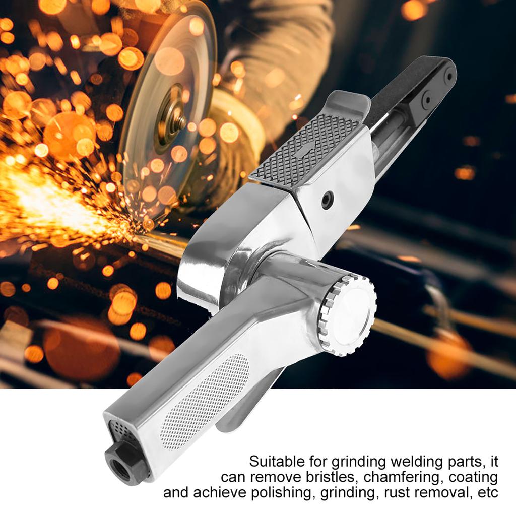 Industriell luftbåndsliper Pneumatisk poleringsverktøy 16000 o/min 10 * 330 mm 20 * 520 mm