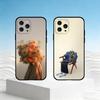 C-Creative Portrait Art Phone Case For iPhone 17,16,15,14,13,12,11 Plus,Pro Max,SE4Soft Silicone Black Cover