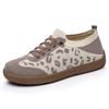 Women's shoes summer breathable soft sole soft sole comfortable casual shoes fashion leopard print versatile mother shoes