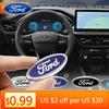 Car Sticker Ford New 2025 Hot Car Steering Wheel Emblem Decals Badge For Ford Focus 2 Mk3 F150 Mondeo Max Fusion Ranger Escort E