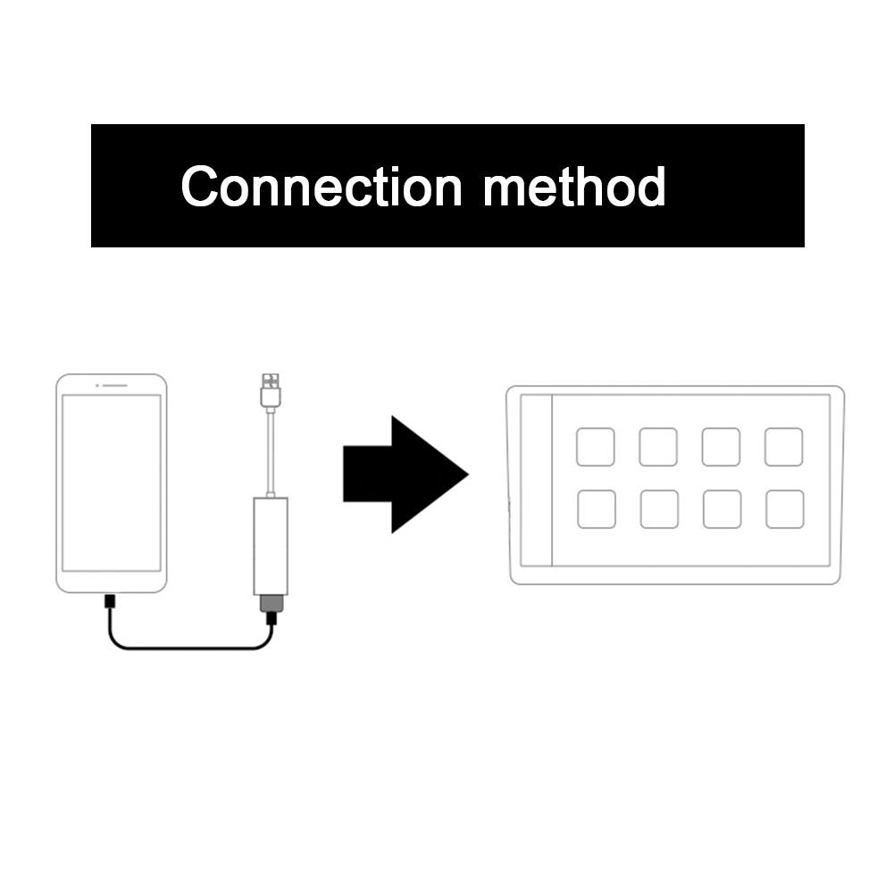 USB Dongle Adapter Carplay Mobile Phone Navigation To Car Screen for Android for IOSBlack